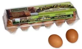 Organic Medium Brown Eggs 18pc