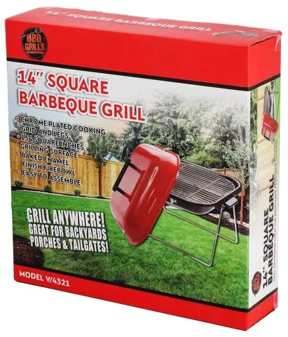 Uniqueqare 14' Square Barbeque Grill